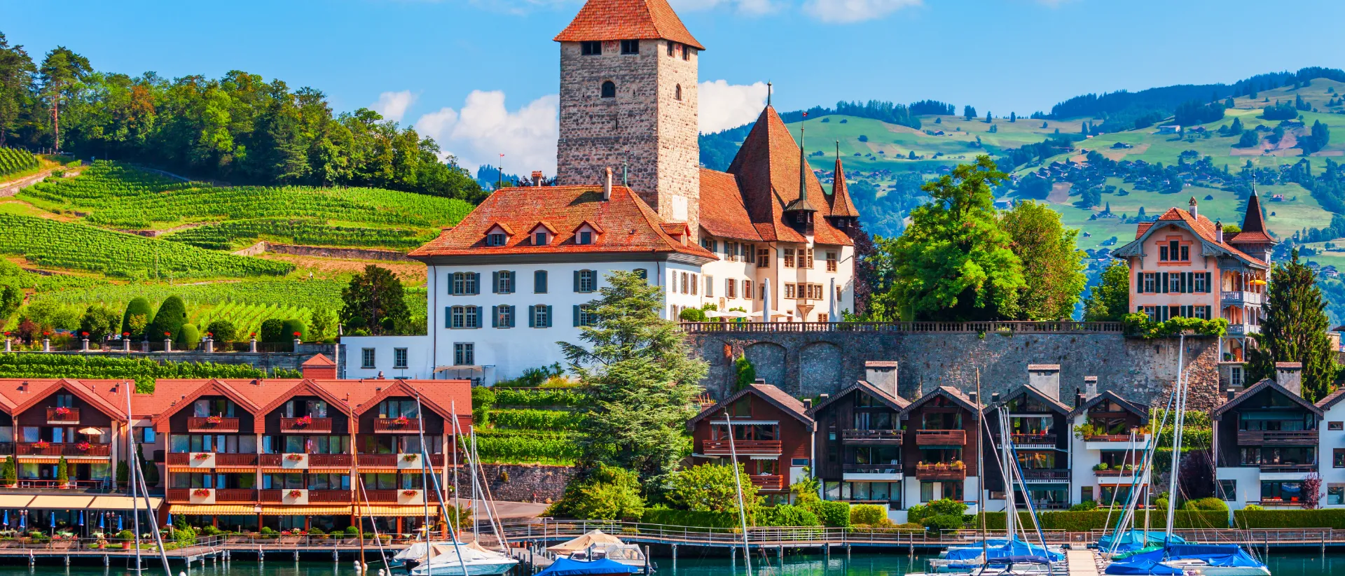 Castello di Spiez sul Lago di Thun, Svizzera