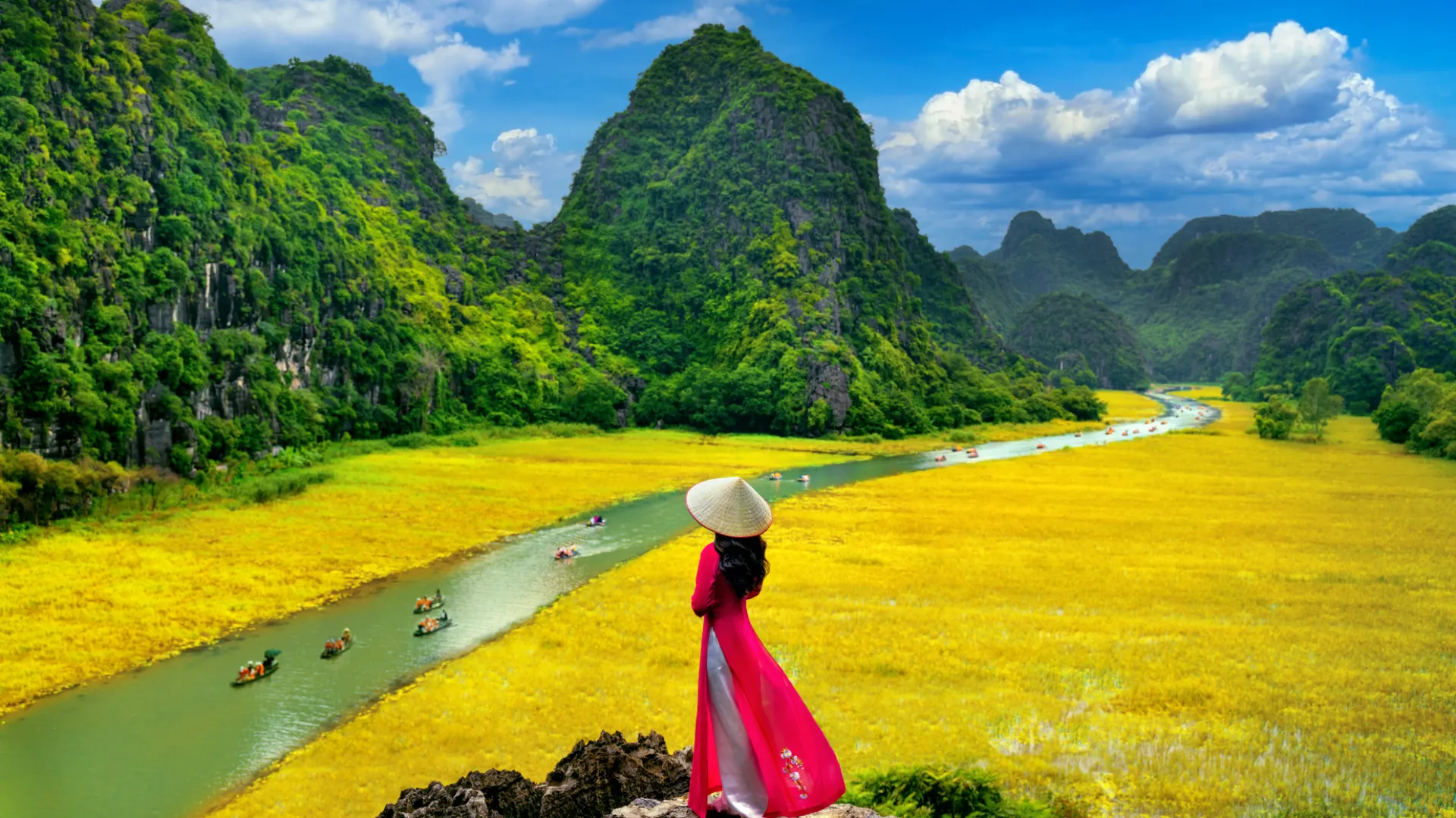 Gegend von Tam Coc