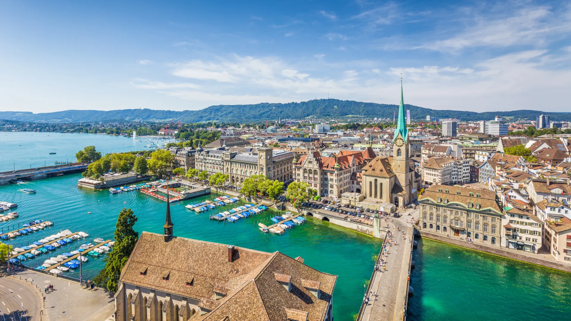 Zürich aus der Vogelperspektive